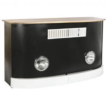Mueble Auxiliar DKD Home Decor BAR Blanco Marrón Negro Aluminio Hierro Madera de mango 157 x 52 x 90 cm
