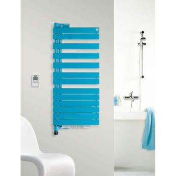 Radiador eléctrico de diseño Zehnder Roda Twist Spa, 55 x 134,4 cm, blanco RAL 9016
