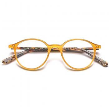 Etnia Barcelona Pearl District II YWHV Armazones Gafas Recetadas para Hombre Amarillas 50 Lentes