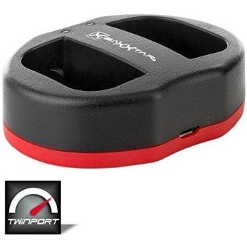 Baxxtar USB Dual cargador TWIN PORT 1823 para la batería Canon LP-E6 LP-E6N a Canon XC10 XC15 EOS 80D 70D 60D 60Da 6D 7D 7D Mark II 5DS 5D R 5D Mark II III IV etc.