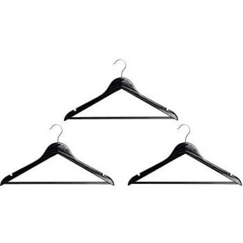 Juego de Perchas DKD Home Decor Negro Madera Metal