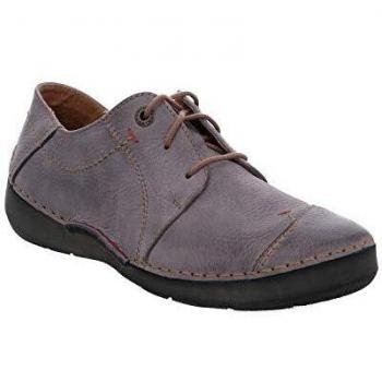 Josef Seibel Women Lace-Up Flats, Low tie Shoe Fergey 20, Ladies Comfort Shoes, Comfort Low Shoe,Lacer,Comfortable,Grey