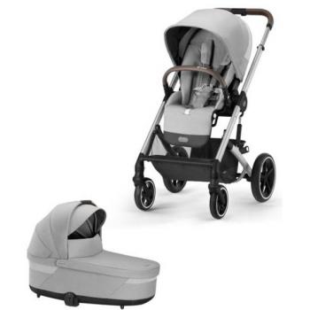Cybex Balios S Lux Silver Frame Stroller in Lava Grey
