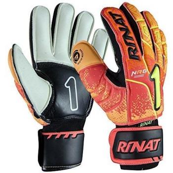 Rinat Kancerbero Etnik Basic Guante de Portero, Unisex niños, Naranja/Amarillo Neon, 4