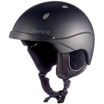 SINNER Lost Trail Casco de esquí de, Hombres, Negro Mate, L