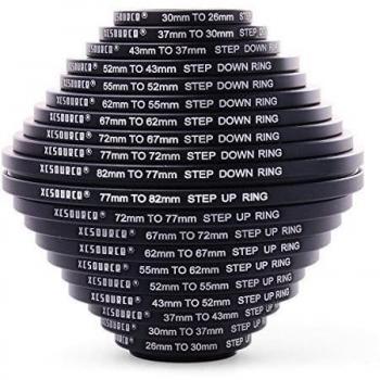 Anillo Adaptador de Filtro Lente Objetivo 20piezas 26 30 37 43 52 55 62 67 72 77 82mm Step Up + Step Down Set Adapter Ring de Filter DC162
