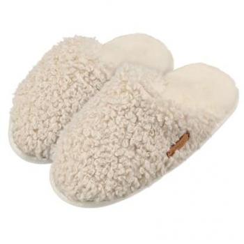 Barts Men's and Women's Cozy Vensie Slippers - Cream/White - Size EU 36-37