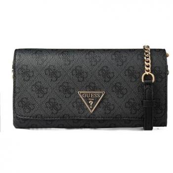 Guess Noelle Coal Logo Mini Crossbody Clutch Wallet
