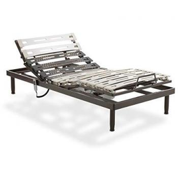 Somier Articulado Flex Fleming 90x180 | Estructura Metálica y de Madera | Patas No Incluidas