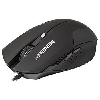Marvo M205 - Ratón óptico de Gaming 1600 dpi, Negro
