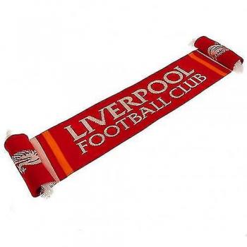 Bufanda Liverpool FC con escudo, color rojo/blanco, talla única