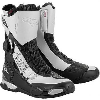 Botas Alpinestars SP-X Boa para Motoristas Deportivos - Protección óptima, color Negro Plata, talla 41