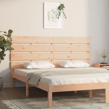 Cabecero de cama 120x3x80 cm en madera maciza de pino