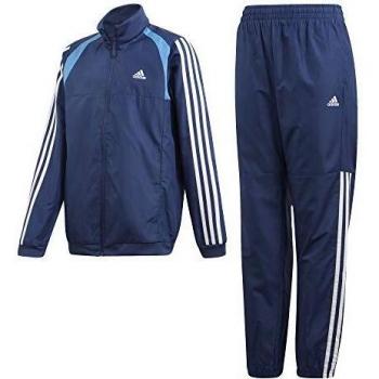 adidas JB Woven TS Chándal, Niños, Top:Tech Indigo/Lucky Blue/White Bottom:Tech Indigo s20/White, 7-8Y