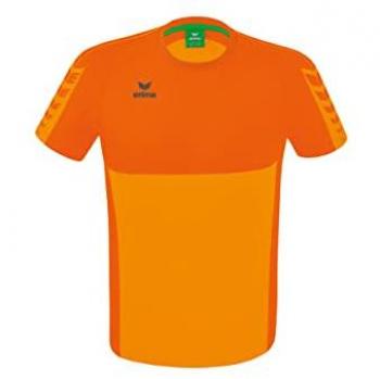 Erima Six Wings Short Sleeve T-Shirt for Kids and Adults - Orange