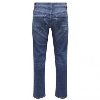 Only & Sons Men's Slim Fit Weft Jeans - Medium Blue Denim