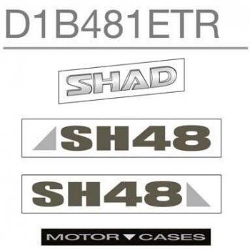 Shad D1B481ETR Adhesivos Baúl Sh48, Blanco