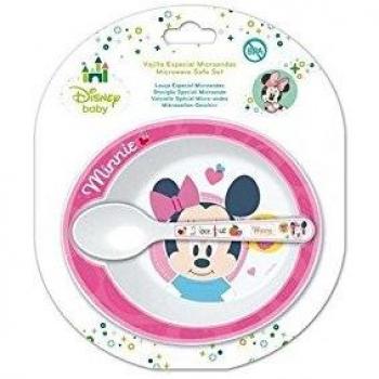 Winnie The Pooh - Set Microondas 2 Piezas Disney Baby Minnie rosa