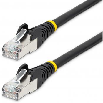 StarTech.com Cable de Red Ethernet CAT6a de 3m - Negro - LSZH - 10GbE - 500MHz - PoE++ de 100W - Snagless sin Pestillo - RJ-45 S/FTP