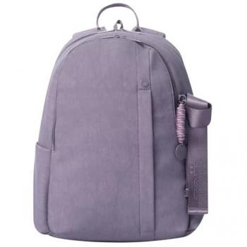 Mochila Mediana TOTTO Bow M para Ordenador Portátil de 14 Pulgadas, Capacidad 19 L, Color Montana Grape, con Bolsillos para Botella y Bolsillo Secreto