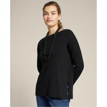 Elena Miró - Jersey de mujer con collar doble de punto tubular