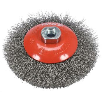 Cepillo de alambre Yato YT-47612, tipo cepillo y rueda de alambre, diámetro de 12,5 cm, incluye 1 pieza