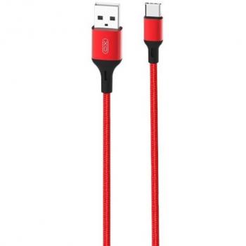 CABLE NB143 CORDON USB TIPO C 2.4A 2 MTR ROJO XO