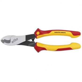 Alicates para corte de cables Wiha Industrial electric con resorte de apertura conectable y desconectable 210 mm, 8 1/4' (43667)