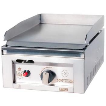 Plancha de Acero a Gas Sobremesa 30 cm Romux - Plancha Industrial de Calentamiento Rápido para Cocinado Profesional