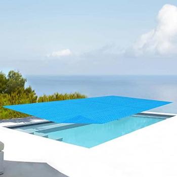 Cobertor Solar Rectangular para Piscina 549 x 274 cm Polietileno Azul con Burbuja Aislante