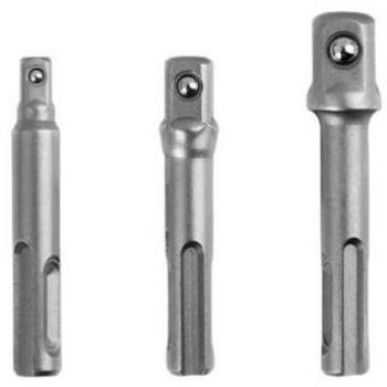 Blim Pack 3 Piezas Adaptadores SDS-Plus de Acero Duro con Retención de Bola
