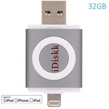 iDiskk Memoria USB 3.0 32 GB Gris