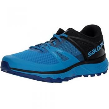 Salomon TRAILSTER, Calzado de Trail Running para Hombre, Azul Black/Indigo Bunting, 44 EU
