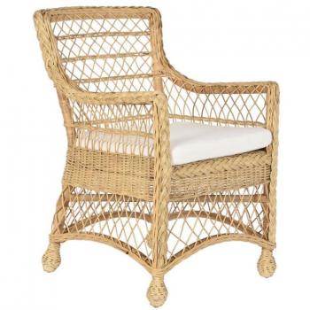 Sillón DKD Home Decor Blanco Natural 56 x 63 x 86 cm