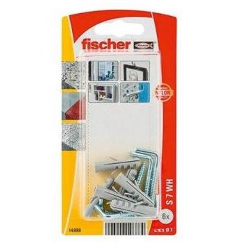 Fischer Taco de expansión S 7 WH con alcayata