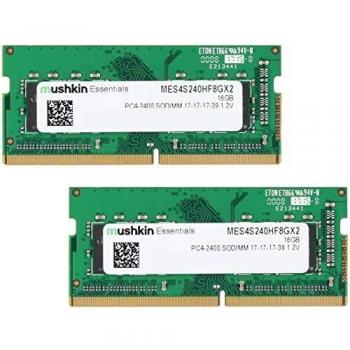 Mushkin Essentials 16GB (2 x 8GB) DDR4-2400MHz PC4-19200 Non-ECC Unbuffered Dual Channel Desktop Memory Kit