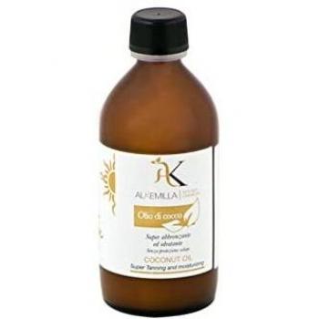 Aceite de Coco Natural Alkemilla, 200 ml - Aceite de coco virgen extra, orgánico, prensado en frío, hidratante, nutritivo para piel y cabello