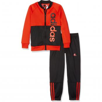 adidas Yb Linear Ts Ch Chándal, Niños, Negro