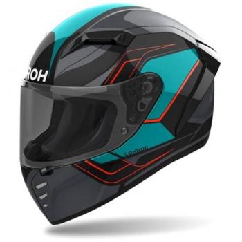 Airoh Casco Integral Connor Dunk Brillante - Casco integral, acabado brillante, diseño moderno, ligero y aerodinámico, sistema de ventilación eficiente, interior desmontable y lavable, homologación ECE 22.05