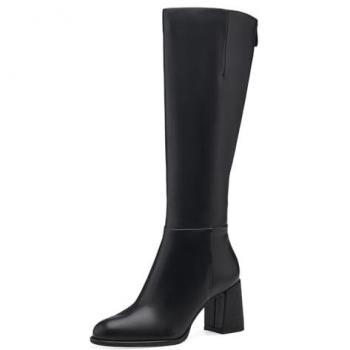 Tamaris Women's Black High Heeled Casual Boots - Size 41