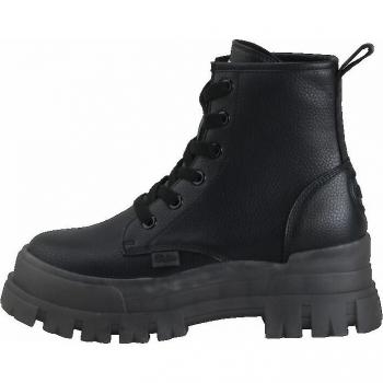 Botas de mujer Buffalo Aspha RLD con plataforma y cordones, color negro, talla 40 EU