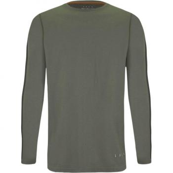 Camiseta de hombre Kilux Born Living Yoga - Manga larga verde - Talla XL