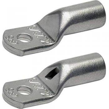 Klauke 6R6 Tubular Cable Lug, Tinned, Without Inspection Hole, 50 mm², M6, Crimp Type, 1 pc