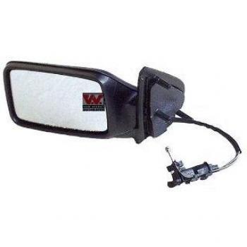 Espejo retrovisor VAN WEZEL 5880813 con diseño específico para vehículos, ajuste manual, vidrio convexo, carcasa de plástico resistente y acabado en color negro