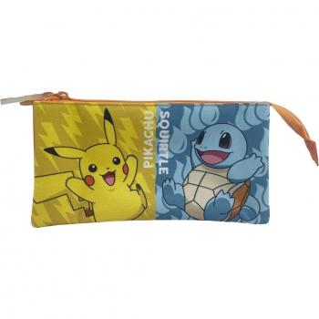 Pack Mochila Escolar Pokémon Starters con Estuche Portatodo Triple