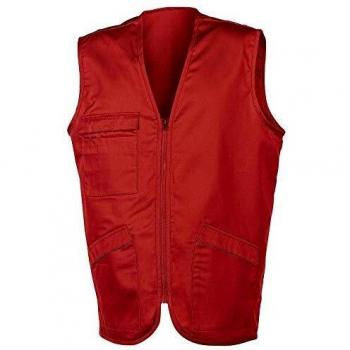 Chaleco Multi-Bolsillos de Poliéster y Algodón Pen Duick Crew Rojo XL
