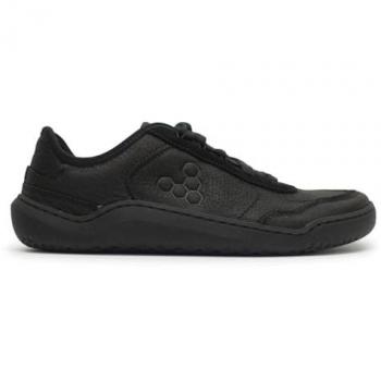 Vivobarefoot Gobi Wild Hide Low Top Sneakers for Men - Obsidian Black 47