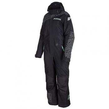 Klim Vailslide Mono de Moto de Nieve para Mujer - Negro-Menta, Traje de una pieza, características: impermeable, transpirable, aislamiento térmico, diseño ajustado y flexible