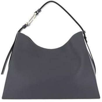 Furla Nuvola Large Gray Leather Hobo Bag