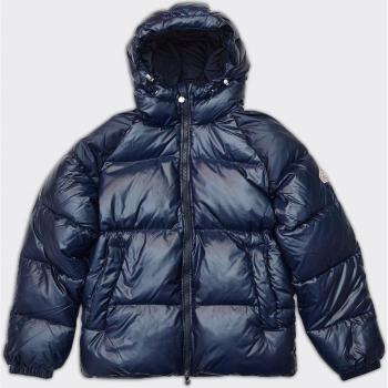 Pyrenex Sten 3 Shiny Hooded Puffer Jacket for Men - Blue Night, Size M